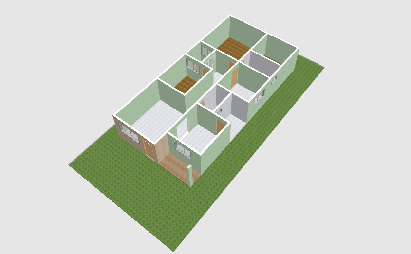 Planta de Casa com 3 Quartos e Jardim de Inverno: Compacta, Funcional e Ideal para a Família